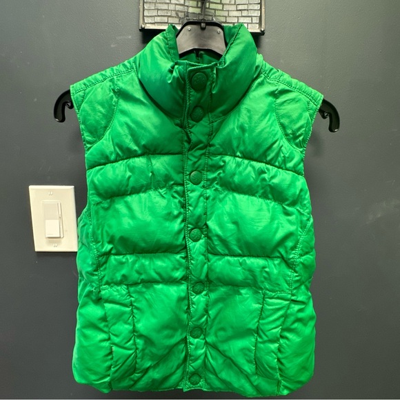 Vintage Tommy Hilfiger Jeans Women’s Insulated Puffer Vest Green - Picture 5 of 6